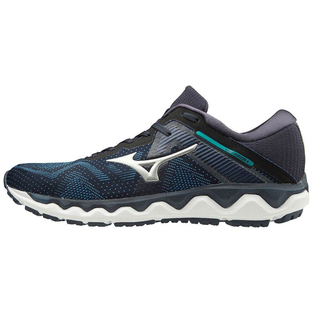 Panske Bezecke Topanky Mizuno Wave Horizon 4 Námornícka Modrá Vypredaj YBED89306